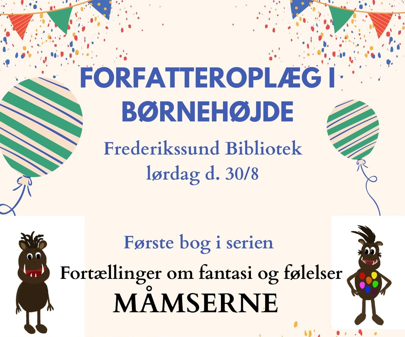 Forfatteroplæg i børnehøjde, Frederikssund Bibliotek